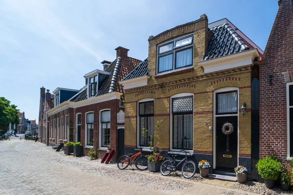 Stadsgezicht Van Het Oude Stadscentrum Hindeloopen Nederland — Stockfoto