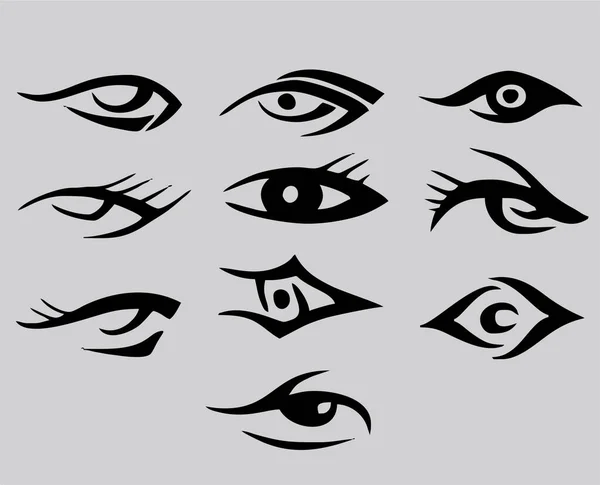 Σύνολο Λογότυπων Ματιών — Διανυσματικό Αρχείο