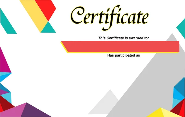 blank space certificate design for Seminar