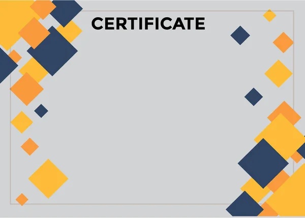 Design template certificate blank space