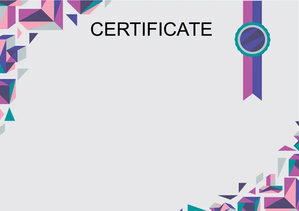Design Template Certificate Blank Space — Stock Photo, Image