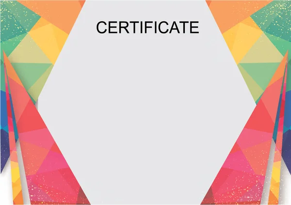 Modèle Certificat Conception Espace Vide — Photo