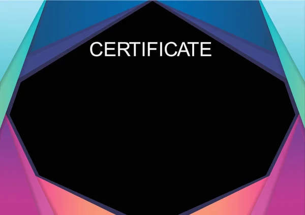 Design template certificate blank space