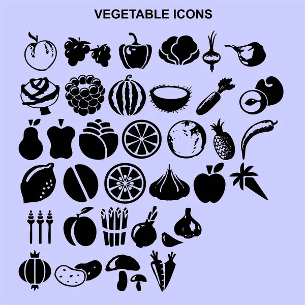 Set of Vegetables icons vector