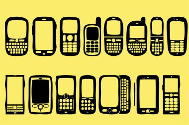 Smartphone simge vektörü seti