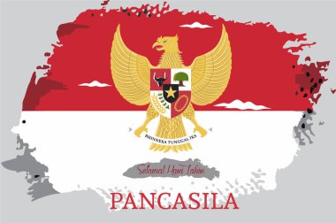 slogan indonesia pancasila day clipart