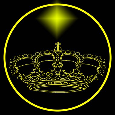 Crown tasarım logo vektörü