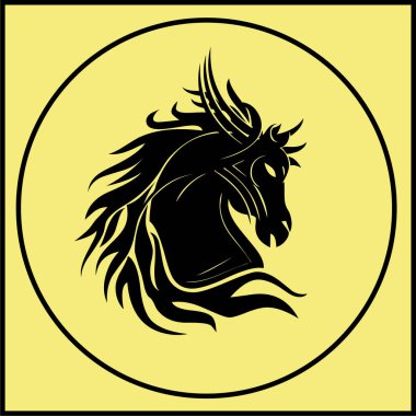 At Logo tasarlamak vektör