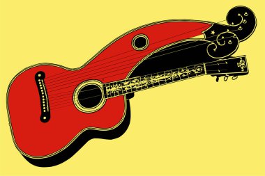 Gitar simgesi çizim rengi