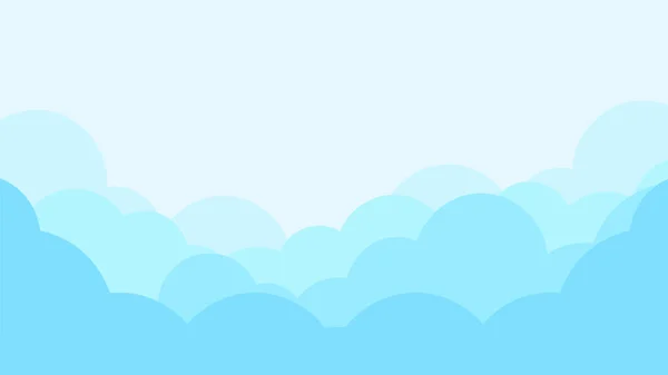 Mavi Bulut Tabaka Serin Taze Gökyüzü Arkaplanı