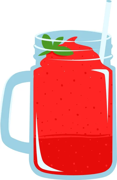 Karpuz Frappe Tropikal Meyve Smoothie Cam Kafe Yazı İzole Edilmiş