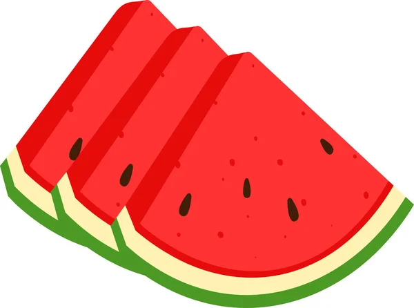 Karpuz doğranmış Kırmızı Meyve Sulu Tropikal Yaz Taze İzole