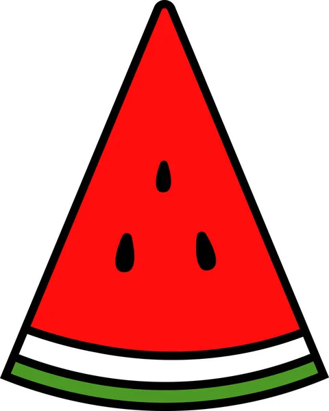 Karpuz Sınırı Kırmızısı Kırmızılı Meyve Sulu Tropikal Yaz Taze İzole Edilmiş