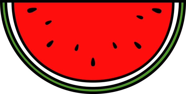 Yarı Karpuz Sınırı Kırmızı Meyve Sulu Tropikal Yaz Taze İzole Edildi