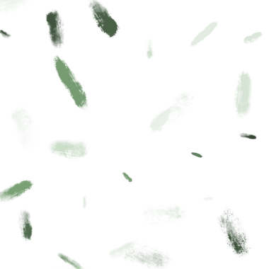 Yeşil tonlarda soyut fırça darbeleri izole edilmiş.