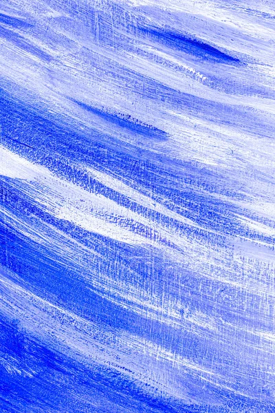 Hermoso Fondo Decorativo Trazo Azul Una Superficie Pintada Para Diseño — Foto de Stock