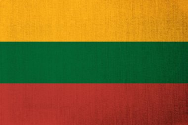 Çamaşır bezinde Litvanya bayrağı