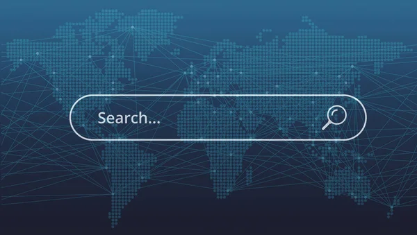 Search bar on world web map