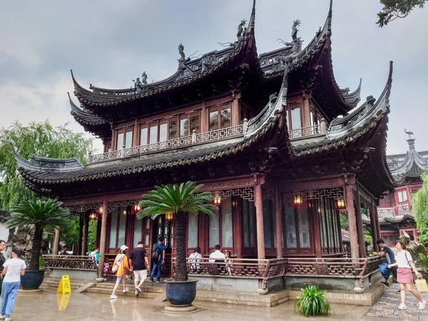 Shanghai China Jul 2019 Een Traditioneel Chinees Architectonisch Paviljoen Yuyuan — Stockfoto
