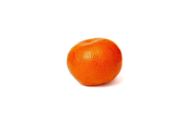Isolerad Tangerine Närbild Vit Bakgrund — Stockfoto