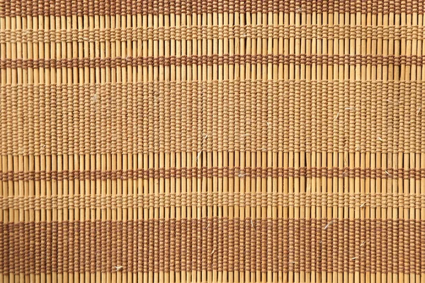 Textura Fondo Una Alfombra Palos Bambú Palos Madera Rebobinado Con —  Fotos de Stock