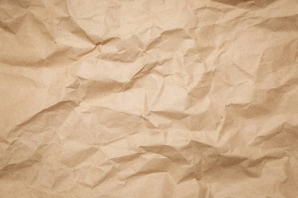 Brown Crumpled Paper Texture Old Paper Surface Background — Stock Photo, Image