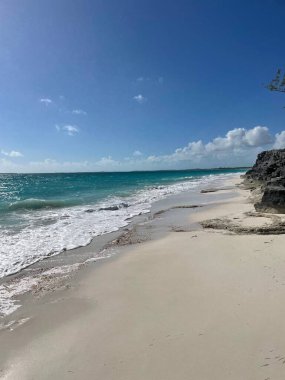 Exuma Bahamalar 'daki plaj