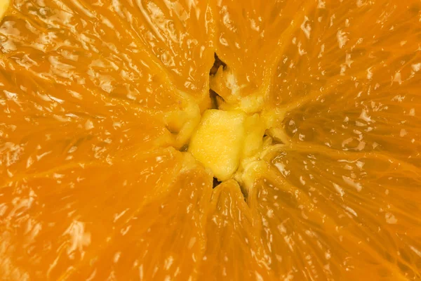Orange Pulp Seen Close — Stock Photo, Image