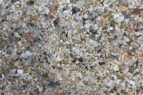 Natürliche Hintergrund Textur Kieselsteine Strand — Stockfoto