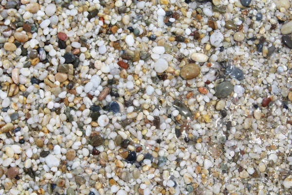 Sfondo Naturale Texture Ciottoli Sulla Spiaggia — Foto Stock
