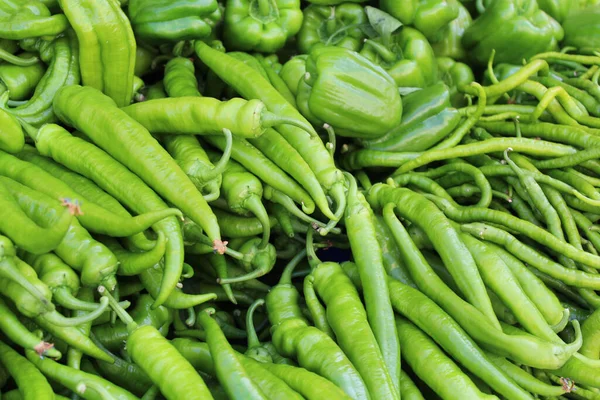 stock image healthy food green chili peppers