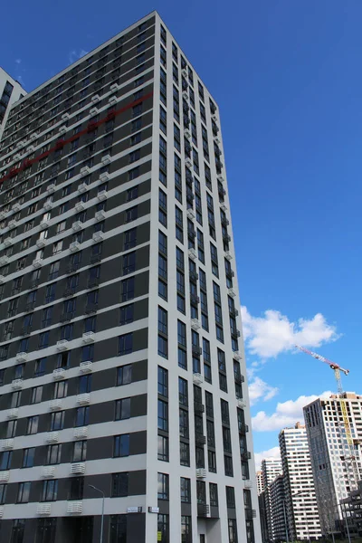 Edifício Construção Cidade Kiev — Fotografia de Stock