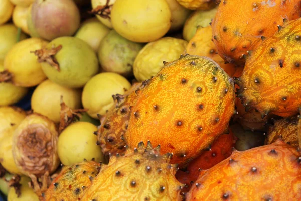 Egzotik Taze Meyveler Sağlıklı Yiyecekler — Stok fotoğraf