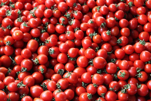 Alimentos Saludables Fondo Natural Tomates Frescos Maduros — Foto de Stock