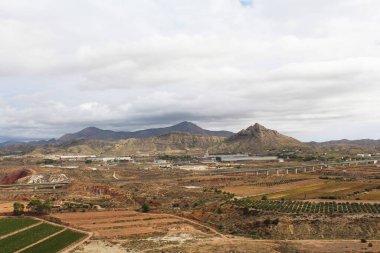 Kanarya adalarındaki lanzarotun havadan görünüşü, İspanya