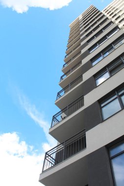 Kiev şehrindeki modern apartman binası