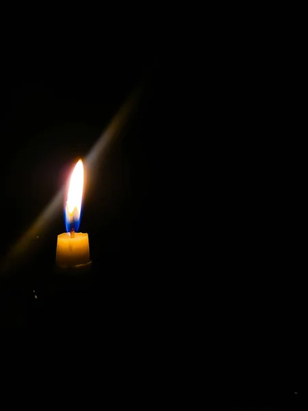 Candle Light Flash While Struggle Candle Light Makassar South Sulawesi — Stock Photo, Image