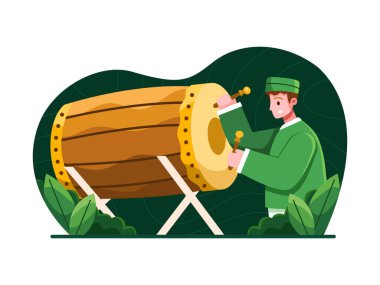 Bira şişesi ve varil vektör çizimi olan leprikon.