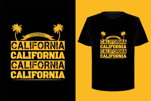 Kaliforniya Antika Tişört Tasarımı — Stok Vektör