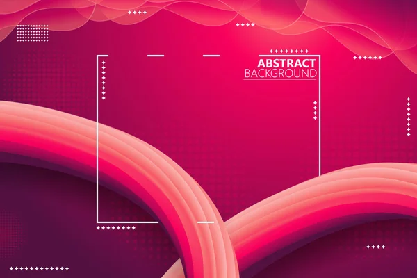 Fond Abstrait Fluide Dynamique Forme Ondulée Avec Dégradé Rouge — Image vectorielle