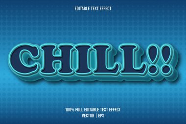 Sakin ol! düzenlenebilir metin efekti komik biçimi