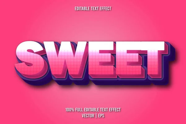 stock vector Sweet editable text effect comic style