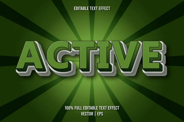 Aktiv Editierbarer Text Effekt Comic Stil — Stockvektor