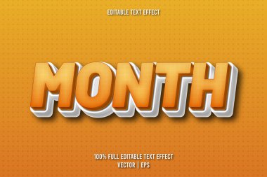 Ay düzenlenebilir metin efekti komik biçimi