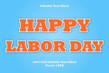 Çalışma günü düzenlenebilir metin efekti