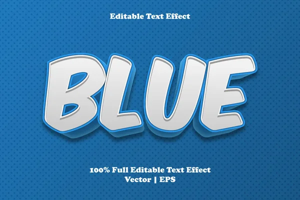 stock vector Blue editable text effect