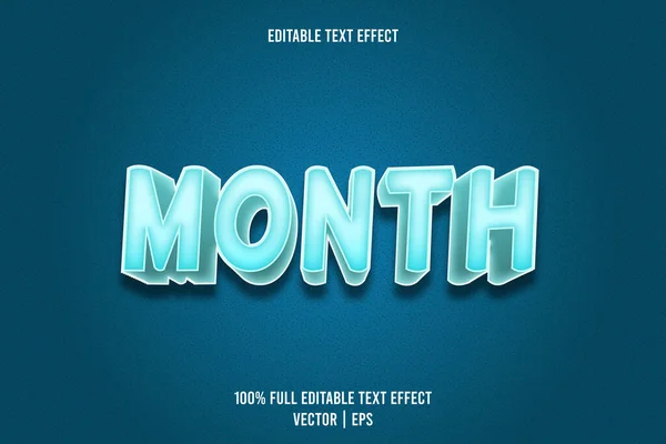 Month Editable Text Effect — 图库矢量图片