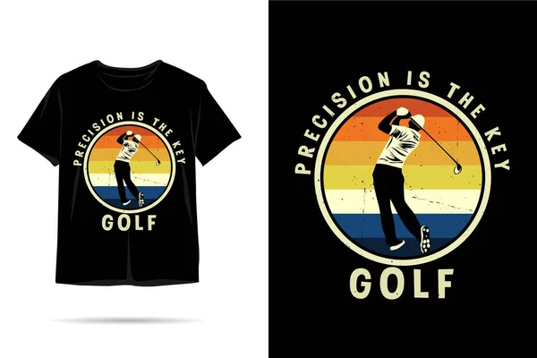 stock vector Golf precision silhouette t shirt design