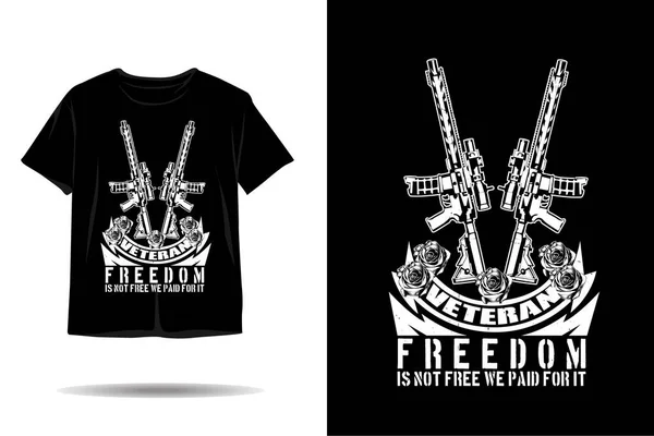 Gazi özgürlük silueti t-shirt tasarımı