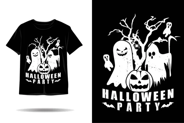 stock vector Halloween party silhouette t shirt design